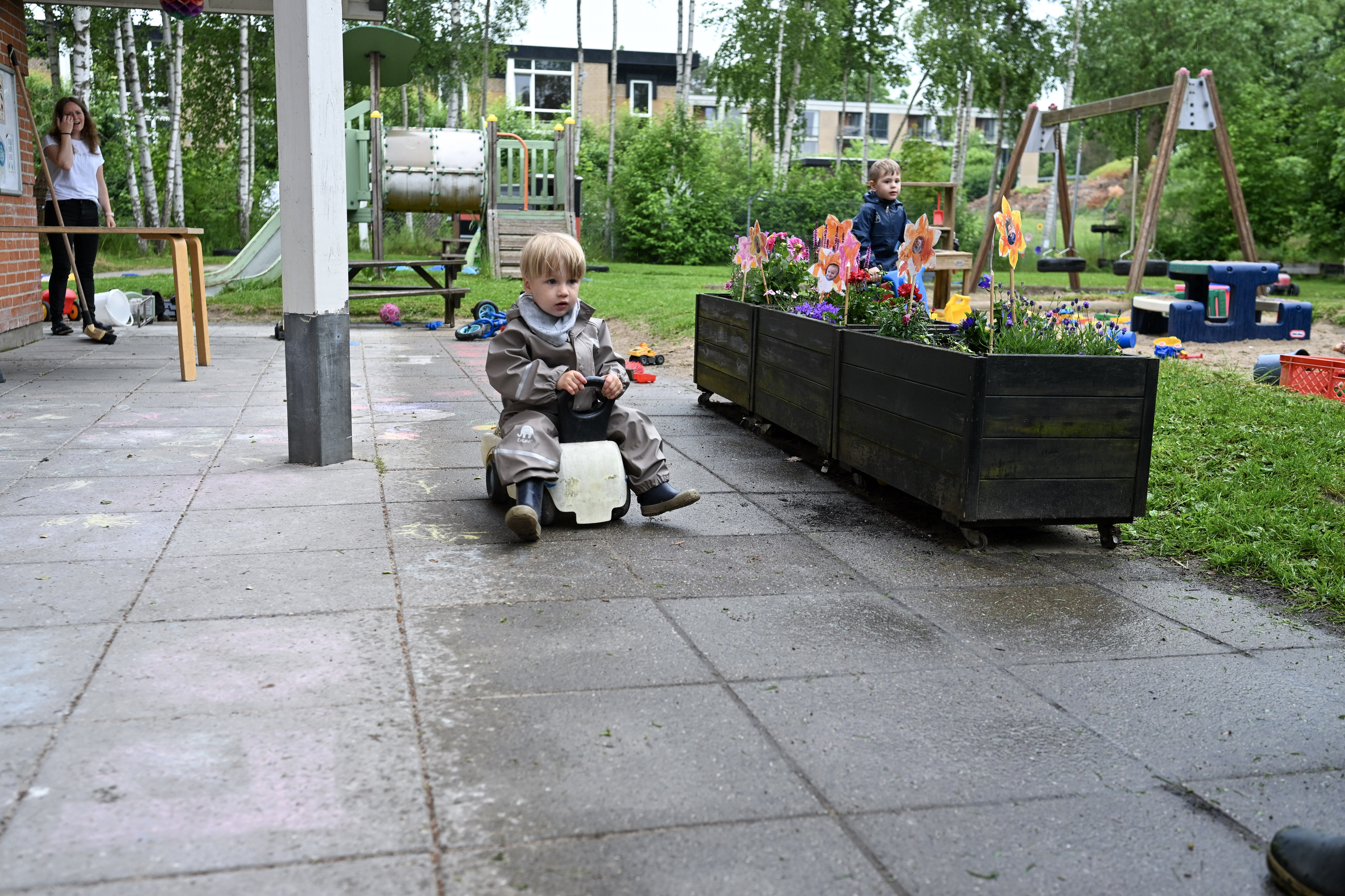 Børn på legeplads